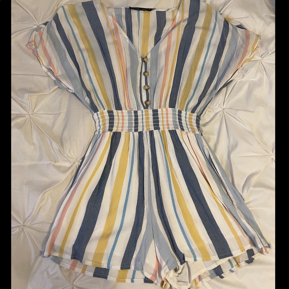 ABERCROMBIE STRIPED ROMPER